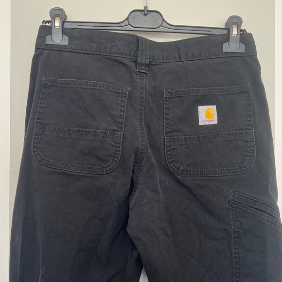 Carhartt Rugged Flex Relaxed Fit Canvas Work Pants - Black - Men’s Size 30x32 - Picture 8 of 16